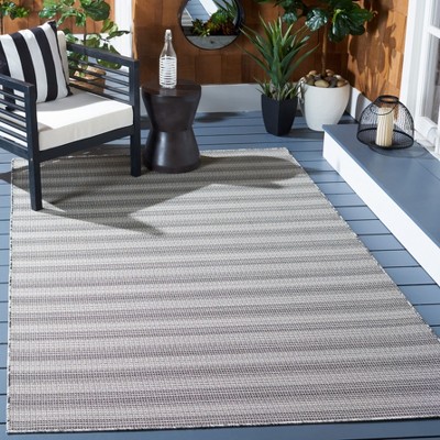 Hampton Black and Grey Hand-Knotted Wool Area Rug