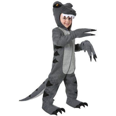 HalloweenCostumes.com 2T  Woolly T-Rex Costume for Toddlers, Gray/Gray