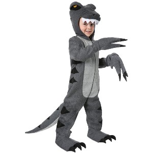 HalloweenCostumes.com 2T  Woolly T-Rex Costume for Toddlers, Gray/Gray - 1 of 1