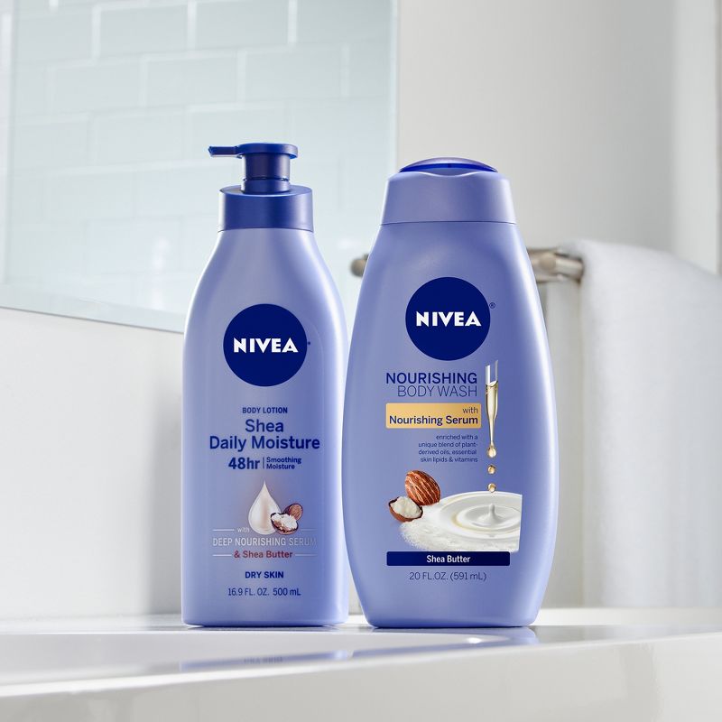 Nivea Shea Butter Nourishing Body Wash for Dry Skin - 20 fl oz, 4 of 8