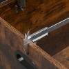 Farmhouse Storage Chest & Toy Box - 300LB Rustic Wooden Trunk with Safety Hinges for Entryway, Living Room - 4 of 4