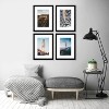 Americanflat 12x16 Picture Frame with Shatter-Resistant Glass - Set of 4 - Use as 8x12 Frame with Mat or 12x16 Frame Without Mat - Black - 2 of 4
