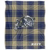 United States Naval Academy Campus Plaid Spirit Silky Touch Super Soft Throw Blanket 50x60 - 2 of 4