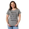 Womens Sorry Rolled My Eyes Out Loud Funny Sassy Sayings Cute Graphic T shirt - Crazy Dog Women's T Shirt - 2 of 4