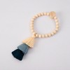 Tree City Natural Simple Handmade Wooden Beads Gradient Color Tassel Curtain Tiebacks Trim Grey - 4 of 4