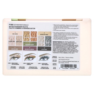 Physicians Formula Butter Eyeshadow Palette, PF10962 Sultry Nights, 0.55 oz (15.6 g)