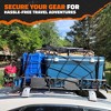 Mockins Extendable Roof Basket Cargo Carrier - 43"-64"L x 39"W x 6"H, Black Steel - 2 of 4