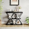 GustoWave Industrial 3-Tier Console Table with Metal Frame, Sofa Table with Storage Shelf for Entryway, Hallway, or Living Room - 2 of 4