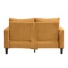 57" Upholstered Wooden 2-Seater Loveseat with Pillows & Space-Saving - 4 of 4