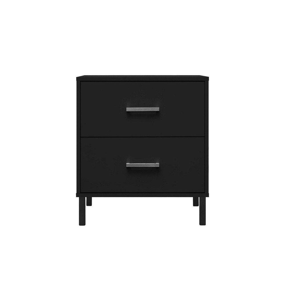 Home Design Kennedy Nightstand Black