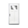 PexFix 36"x80" 6-Lite 2-Panel Fiberglass Composite Door White Right Hand Inswing Entrance Door Exterior Front Entry Doors With 4-9/16 Frame - 2 of 4