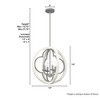 Hunter 19" Gablecrest Pendant Light Painted Concrete Finish - 4 Bulb Incandescent Ceiling Fixture for Farmhouse Style - 2 of 4