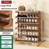 Rbied Bamboo Shoe Rack Storage Organizer,  Multi-Layer Freestanding Design for Dormitories and Entryways - 2 of 4