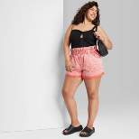 Women's High-Rise Pull-on Paperbag Shorts - Wild Fable™
