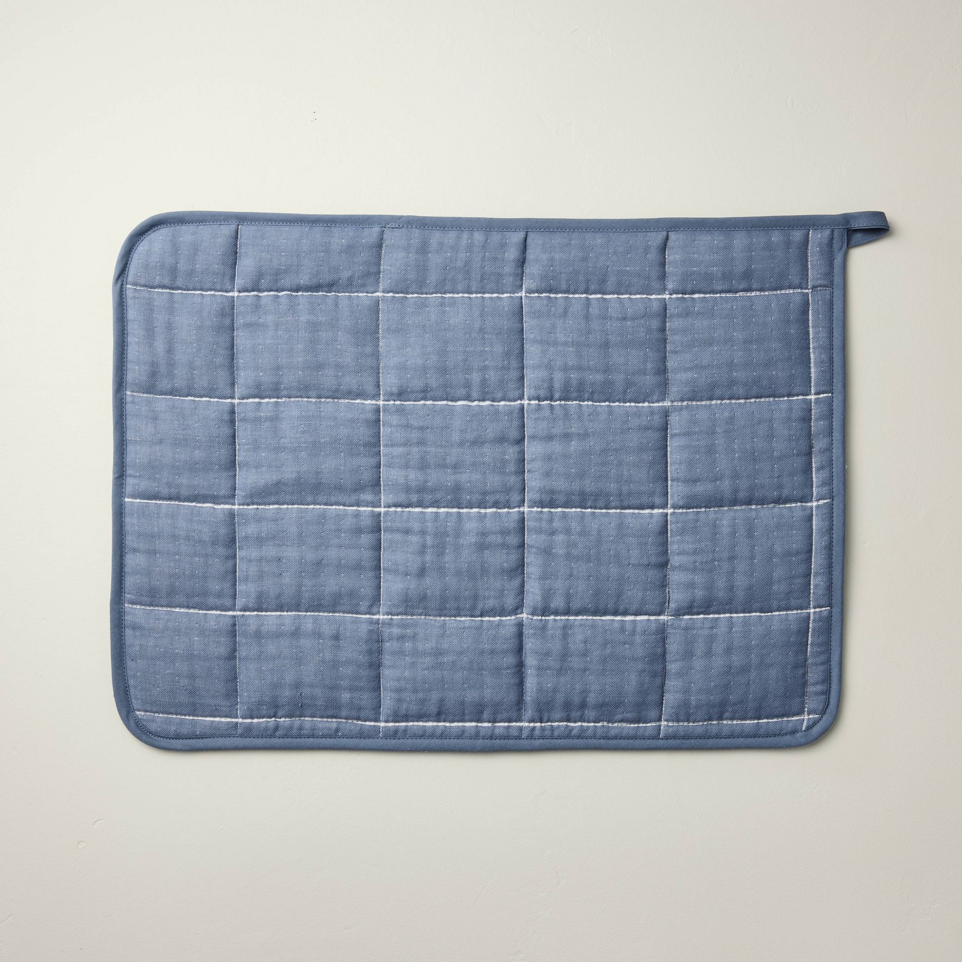 18"x24" Cotton Dish Drying Mat Blue - Hearth & Hand™ with Magnolia