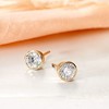 Ross-Simons 1.00 ct. t.w. Bezel-Set Diamond Stud Earrings in 14kt Yellow Gold - 3 of 4