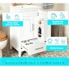 18 Inch Bathroom Vanity with Sink, Soft-Close Door & Drawer, Space-Saving Storage Cabinet with Double Layer Organizer and Divider for Small Bathroom - 3 of 4