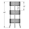 Azar Displays Three-Tiered Large Wire Bin - 4 of 4