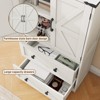 Storage Cabinet with Big Drawers, Adjustable Shelves & Barn Doors, Pantry Cabinet - 3 of 4