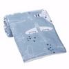 Bedtime Originals Little Aviator Blue/White Airplane Soft Fleece Baby Blanket - 4 of 4