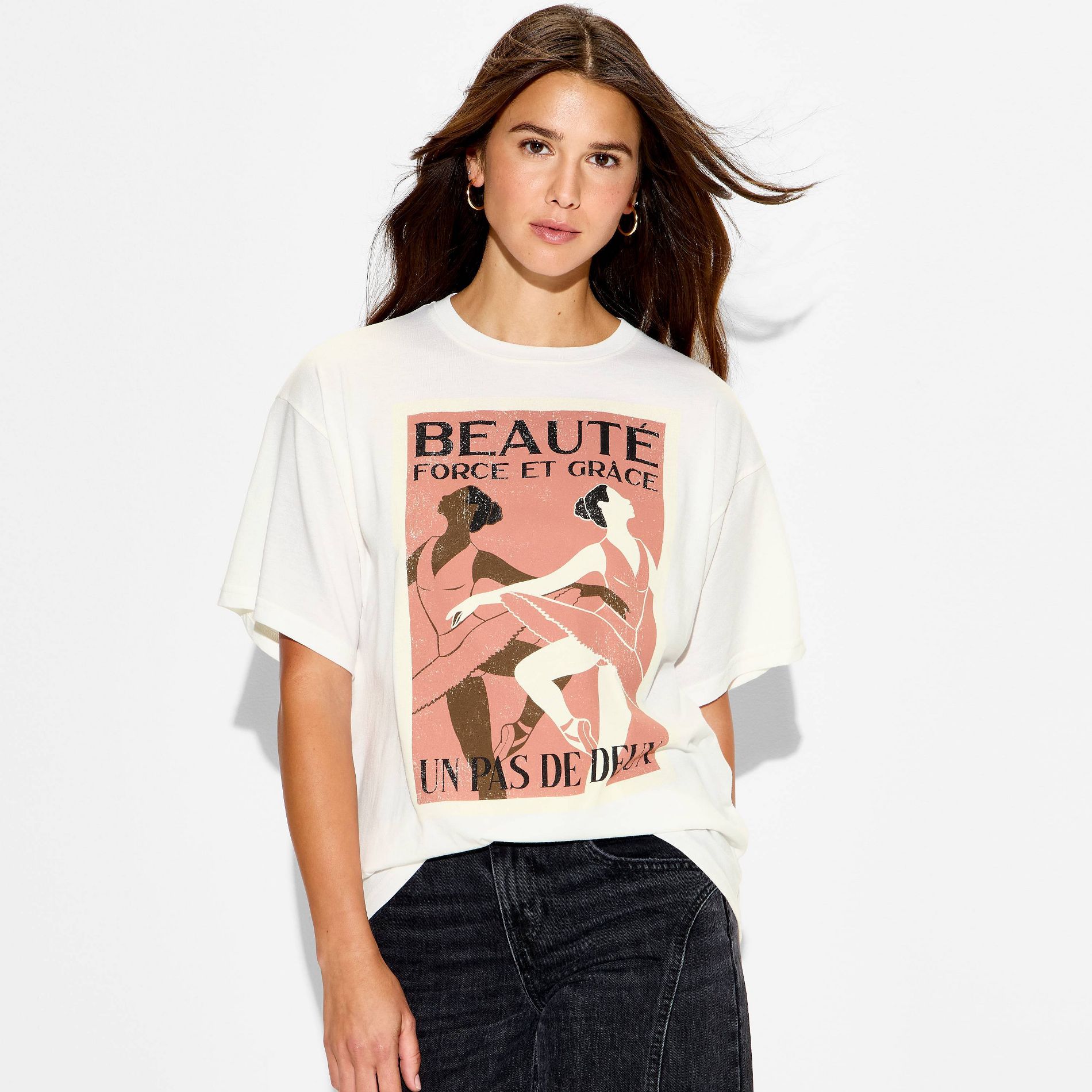 Women's Ballet Short Sleeve Graphic T-Shirt - White