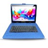 LINSAY® 10.1" Octa Core  256GB STORAGE Android 15 BUNDLE with BLUE UNIQUE ORACLE KEYBOARD CASE and TABLET BRIEFCASE - 2 of 4