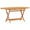 vidaXL Outdoor Dining Set Set of 7 Acacia Wood Color Solid Acacia Wood - 4 of 4
