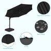 Sonkuki 11FT Outdoor Cantilever Patio Umbrella w/Base and Aluminium Pole, 360° Rotation and Infinite Canopy Angle Adjustment - 4 of 4