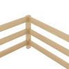 TopComfy Beds Twin Size Floor Bed Floor Bed with Fence Kids Bed Twin Size Wood Floor Bed for Girls and Boys, Beige, 80.51"*11.42"*3.94" - 3 of 4
