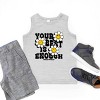 The Juniper Shop SmileyWorld Your Best Is Enough Floral Youth Tank Top - 4 of 4
