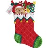 Bucilla Felt Stocking Applique Kit 18" Long-Holiday Teddy - 2 of 2