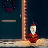 vidaXL Santa Claus Figure Red Fabric, Steel 23.6 in Christmas Decoration - 2 of 4