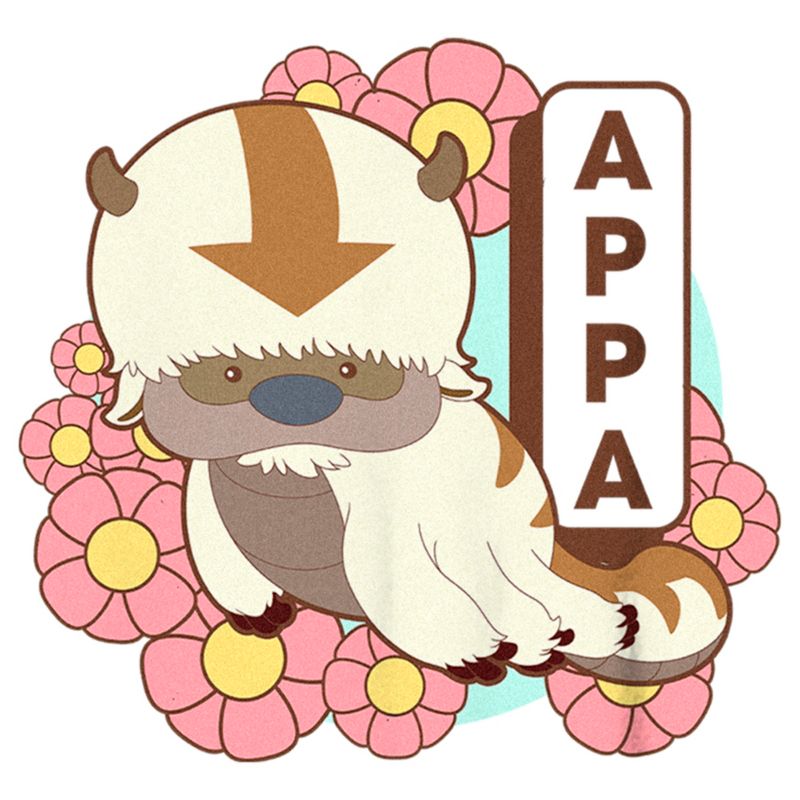 Boy's Avatar: The Last Airbender Floral Cute Appa T-Shirt, 2 of 5