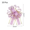 Unique Bargains Christmas Wedding Car Basket Gift Wrapping Large Organza Pull Bow 20 Pcs - 2 of 4