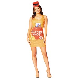 McCormick Women's Ginger Spice Halloween Costume Dress - Orange Small/Medium - 1 of 4