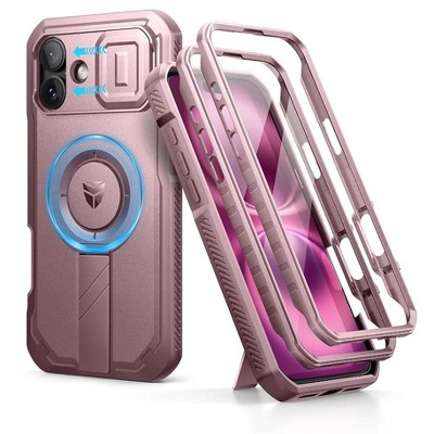 Dexnor for iPhone 16 Plus Case with Slide Camera Cover&Adjustable Kickstand&Built-in Screen Protector,Shockproof Cases Magnetic Cover