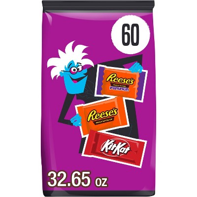 HERSHEY'S Kit Kat Assorted Halloween Candy Snack Size - 32.65oz/60pc