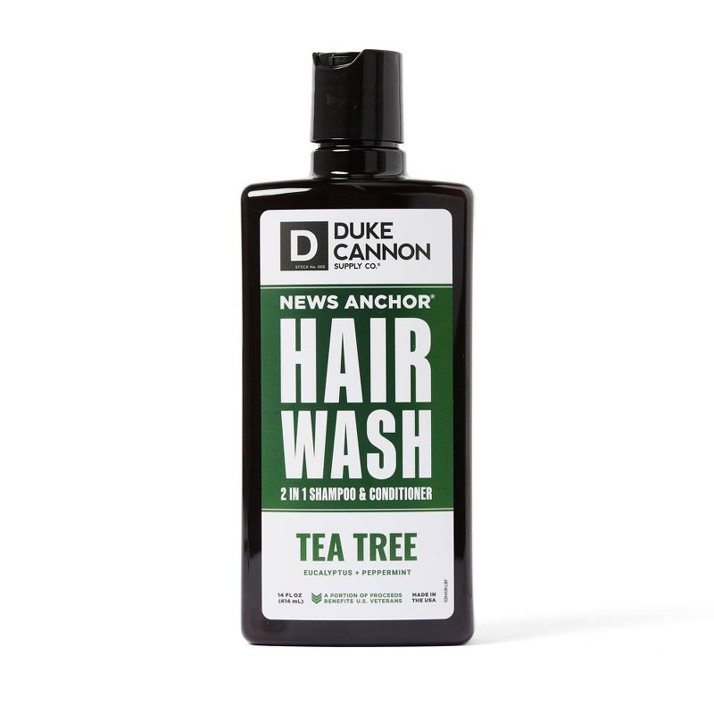 Duke Cannon Supply Co. Tea Tree Sulfate Free 2-in-1 Hair Wash - 14 fl oz, 1 of 5