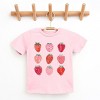 The Juniper Shop Strawberry Watercolor Chart Youth Short Sleeve Tee - M - Pink - 2 of 4
