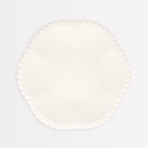 Meri Meri Cream Dot Edged Flower Compostable Side Plates (Pack of 8) - 1 of 3