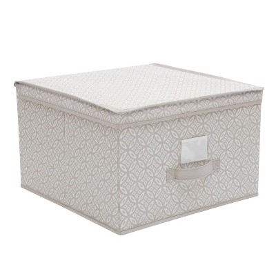 Simplify Storage Box Jumbo Gray Boho Print : Target