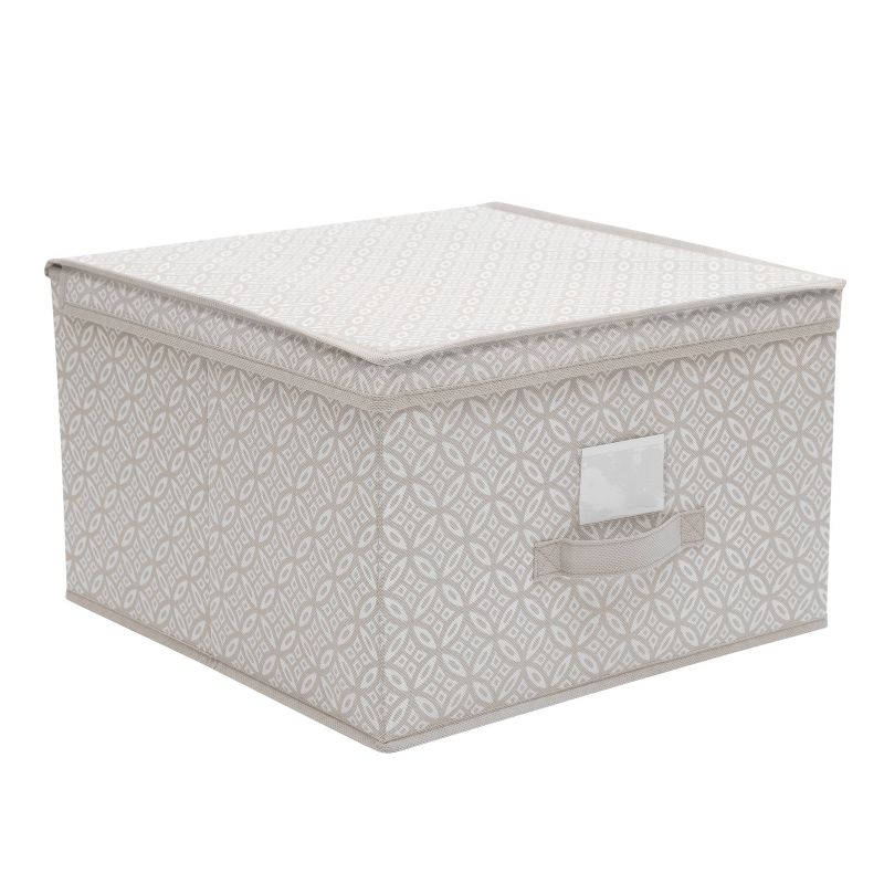 Simplify Storage Box Jumbo Gray Boho Print, 1 of 7