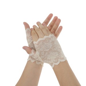 Unique Bargains Women's Half Finger Thin Sunblock Fingerless Gloves 1 Pair - 1 of 4
