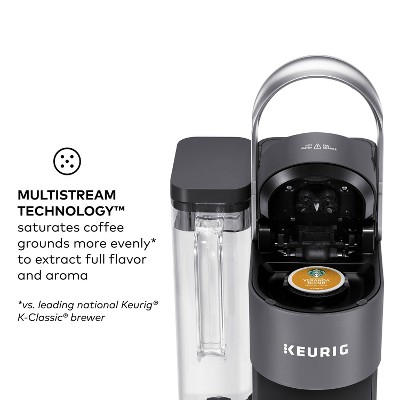 Gray Smart Single Serve Coffee Maker with WiFi Compatibility