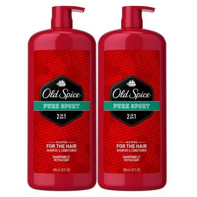 Old Spice Pure Sport Men's 2-in-1 Shampoo and Conditioner - 32 fl oz Twin Pack