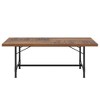Resenkos Computer Desk, Office Desk, Study Desk,6FT Conference Table, 70.8" Rectangle Training Table Boardroom Desk,Brown - 2 of 4