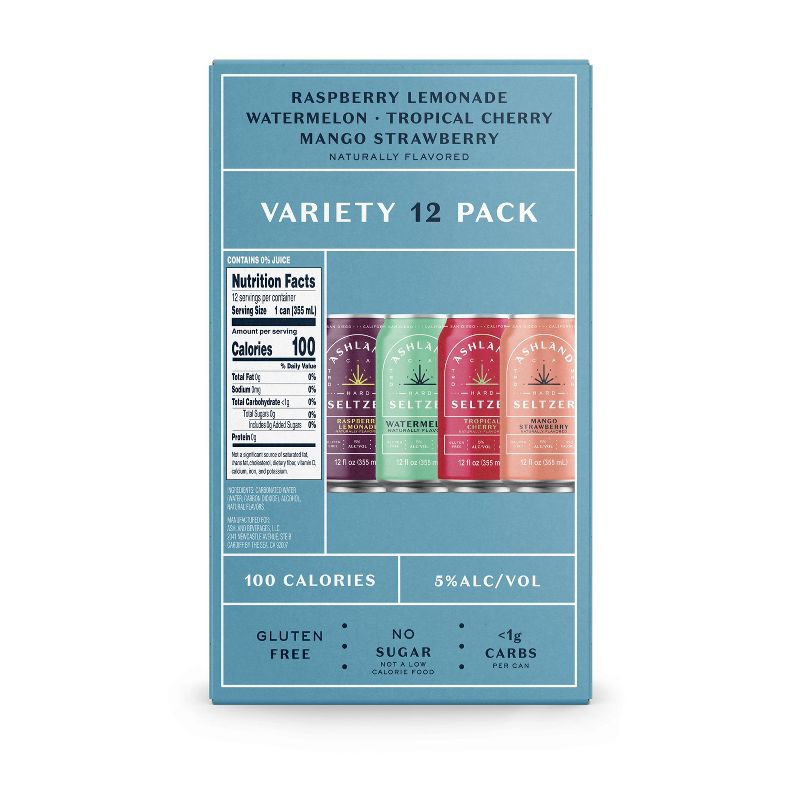 Ashland Tropical Hard Seltzer Variety Pack - 12pk/12 fl oz Cans, 3 of 6