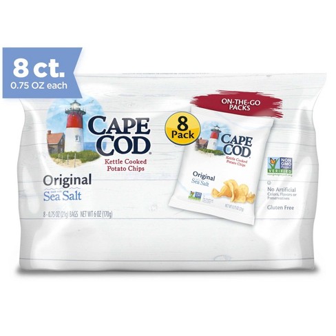 Cape Cod Potato Chips- Original Kettle Chips Snack Bags - 6oz/8ct - image 1 of 4