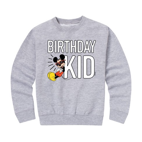 Boys' - Disney - Birthday Kid Graphic Long Sleeve Fleece Sweatshirt - image 1 of 4