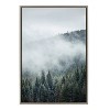 23" x 33" Sylvie Evergreens in Fog Framed Canvas by F2 Images - Kate & Laurel - 2 of 4